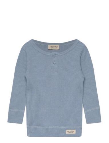 Tee Ls Tops T-shirts Long-sleeved T-shirts Blue MarMar Copenhagen