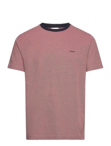 4-Col Oxford Regular Ss T-Shirt Tops T-shirts Short-sleeved Pink GANT