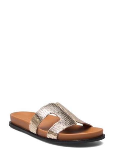 Loupa Platta Sandaler Gold Dune London