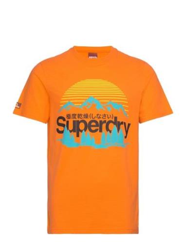 Great Outdoors Nr Graphic Tee Tops T-shirts Short-sleeved Orange Super...