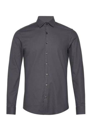 Twill Easy Care Slim Shirt Tops Shirts Business Grey Calvin Klein