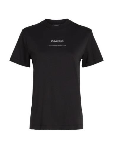 Multi Logo Regular T-Shirt Tops T-shirts & Tops Short-sleeved Black Ca...
