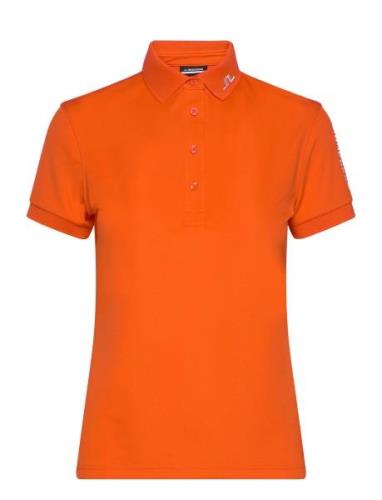 Tour Tech Polo Tops T-shirts & Tops Polos Orange J. Lindeberg