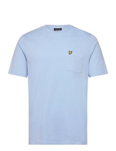 Pocket T-Shirt Tops T-shirts Short-sleeved Blue Lyle & Scott