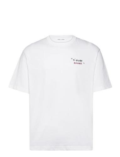 Sagiotto T-Shirt 11725 Designers T-shirts Short-sleeved White Samsøe S...