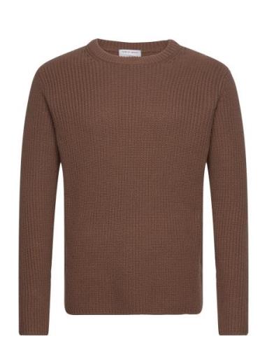 Maier Designers Knitwear Round Necks Brown Tiger Of Sweden