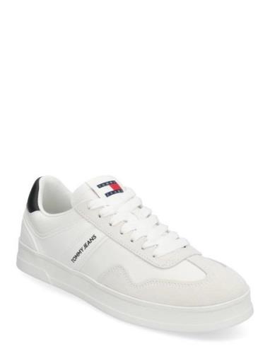 Tjm Leather Retro Cupsole Låga Sneakers White Tommy Hilfiger