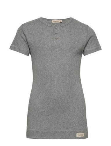 Tee Ss Tops T-shirts Short-sleeved Grey MarMar Copenhagen