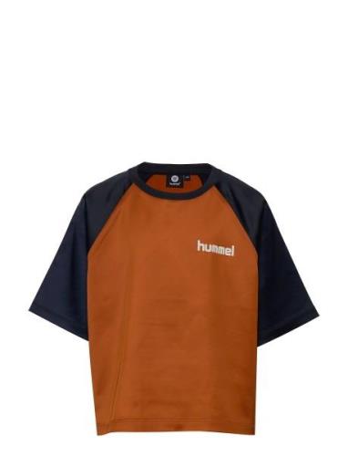 Hmlmelody T-Shirt Ss Tops T-shirts Short-sleeved Brown Hummel