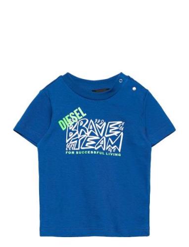 Tessob T-Shirt Tops T-shirts Short-sleeved Blue Diesel