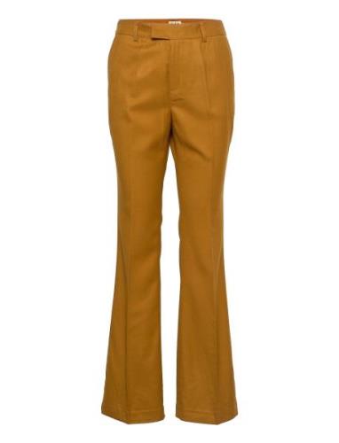 Vendela Trousers Bottoms Trousers Flared Brown Twist & Tango