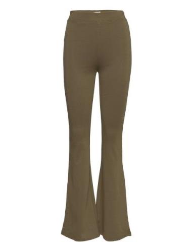 Onlmace Hw Flared Life Pant Tlr Bottoms Trousers Flared Khaki Green ON...