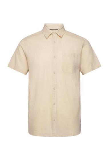 Inglow Tops Shirts Short-sleeved Beige INDICODE