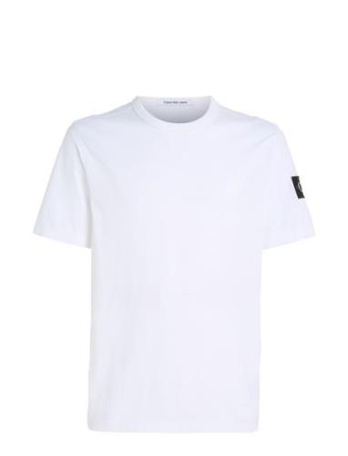 Badge Regular Tee Tops T-shirts Short-sleeved White Calvin Klein Jeans