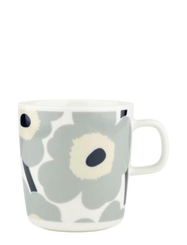 Unikko Mug 4 Dl Home Tableware Cups & Mugs Coffee Cups Grey Marimekko ...