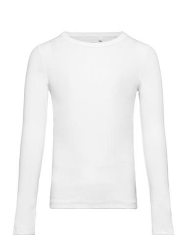 Nkfnakal Ls Top Noos Tops T-shirts Long-sleeved T-shirts White Name It