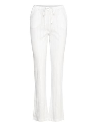 Sophie Trouser Pyjamasbyxor Mjukisbyxor White Once Untold