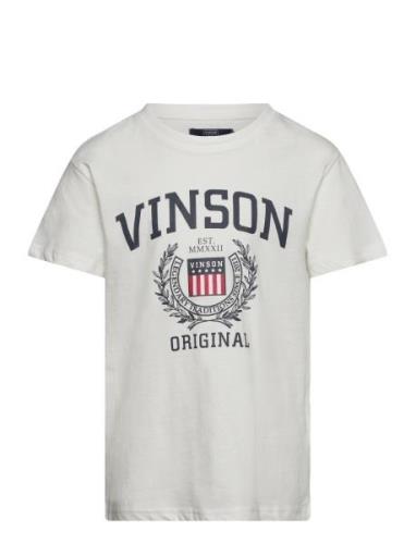 Karlo Reg Sj Vin Jr Tee Tops T-shirts Short-sleeved White VINSON