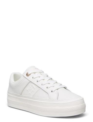 Essential Vulc Sneaker Monogram Låga Sneakers White Tommy Hilfiger