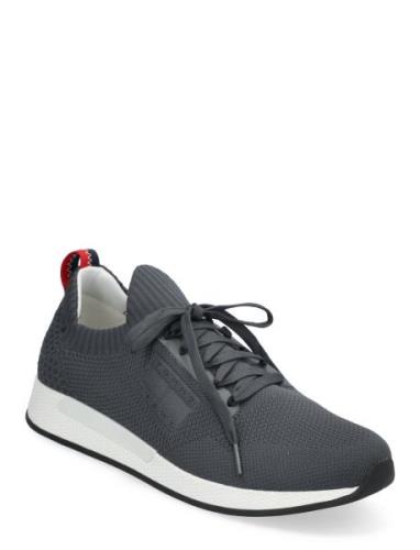 Tjm Elevated Runner Knitted Låga Sneakers Grey Tommy Hilfiger