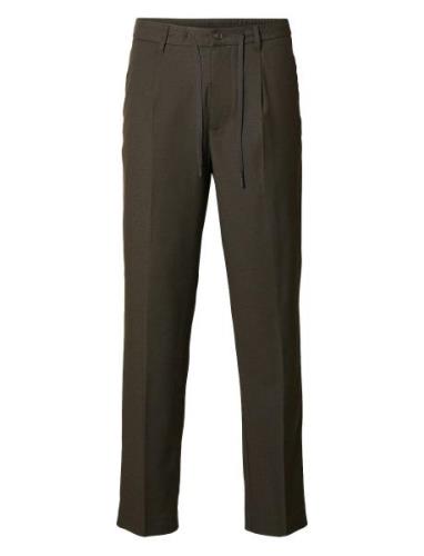 Slh190-Reg Tapered Leroy Pleat Pant Noos Bottoms Trousers Casual Brown...