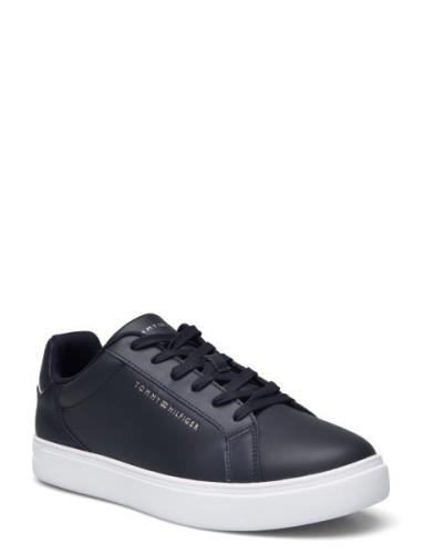 Essential Court Sneaker Låga Sneakers Black Tommy Hilfiger