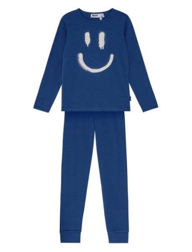 Lue Pyjamas Set Blue Molo