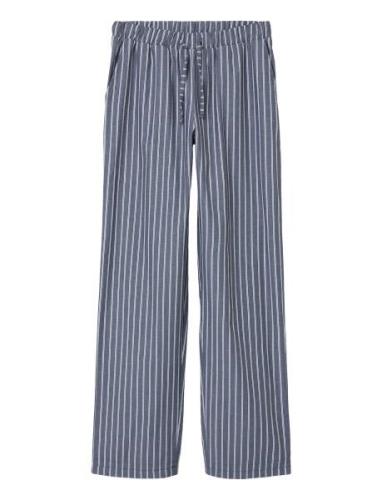 Nlfrilucca Poplin Pant Bottoms Trousers Navy LMTD