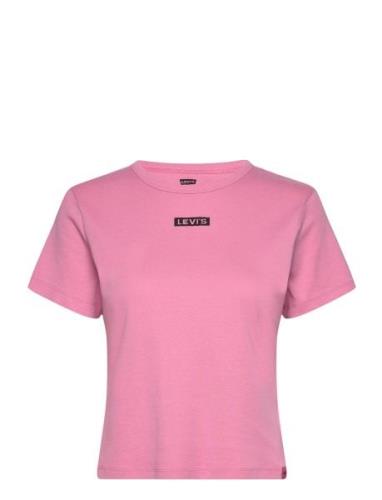 Graphic Rickie Tee Ys Babytab Tops T-shirts & Tops Short-sleeved Pink ...