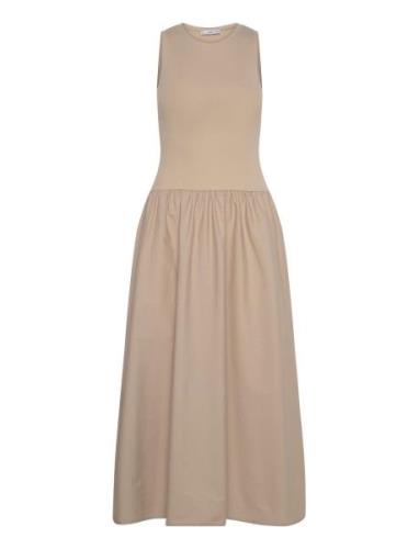 A-Line Dress Maxiklänning Festklänning Beige Mango