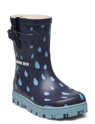 Rd Rubber Classic Raindrop Kids Shoes Rubberboots High Rubberboots Blu...