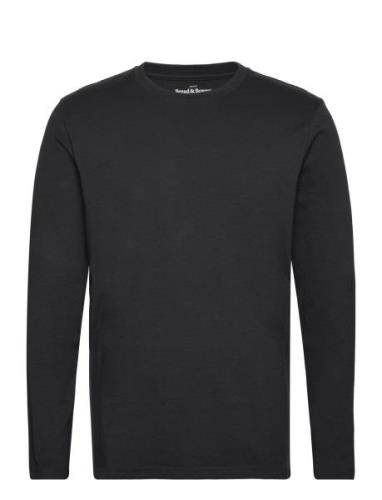 Long Sleeve Regular Tops T-shirts Long-sleeved Black Bread & Boxers