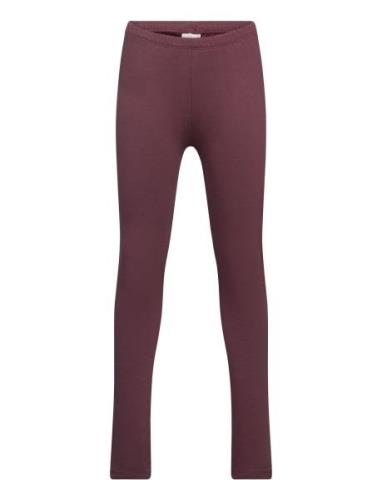 Leggings Sweat Bottoms Leggings Burgundy Minymo