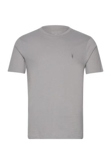 Brace Ss Crew Tops T-shirts Short-sleeved Grey AllSaints