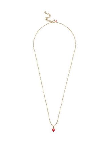 Amore Necklace Accessories Jewellery Necklaces Chain Necklaces Red Ena...
