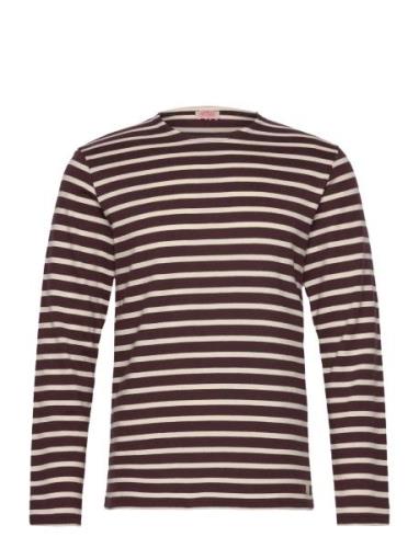 Striped Breton Shirt Héritage Tops T-shirts Long-sleeved Brown Armor L...