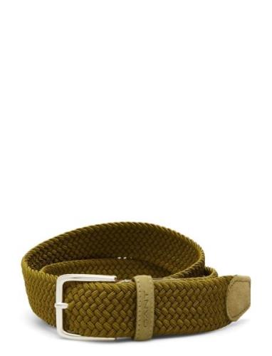 Elastic Braided Belt Accessories Belts Braided Belt Green GANT