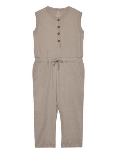 Rib Jersey Jumpsuit Jumpsuit Beige Copenhagen Colors