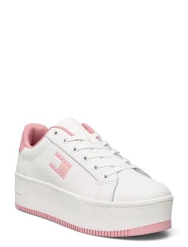 Tjw Flatform Cupsole Ess Låga Sneakers White Tommy Hilfiger