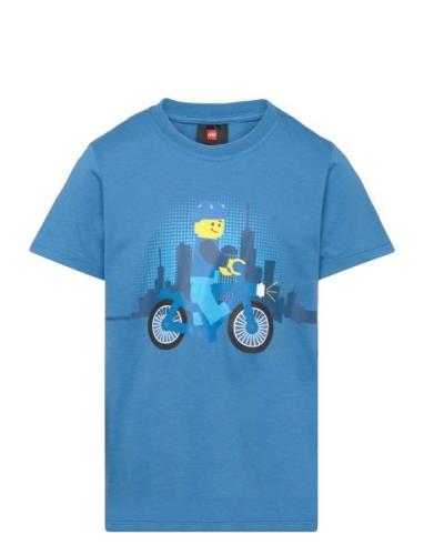 Lwtano 210 - T-Shirt S/S Tops T-shirts Short-sleeved Blue LEGO Kidswea...