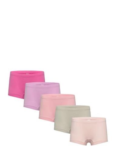 Boxer 5 Pack Solid Night & Underwear Underwear Panties Pink Lindex