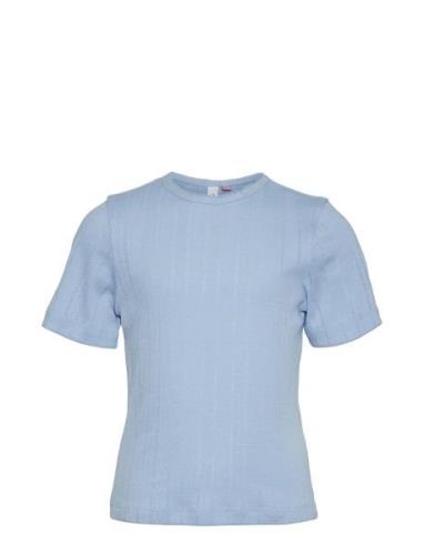 Vmjulieta Ss Top Girl Tops T-shirts Short-sleeved Blue Vero Moda Girl