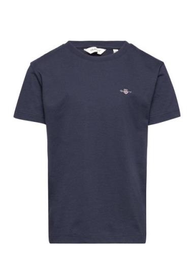 Shield Ss T-Shirt Tops T-shirts Short-sleeved Navy GANT