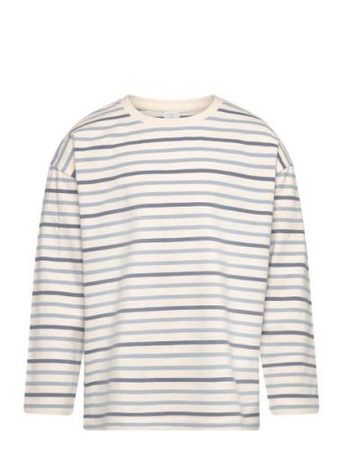 Top Ls Essentials Stripe Tops T-shirts Long-sleeved T-shirts Blue Lind...