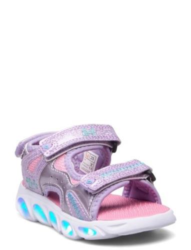 Melbu Shoes Summer Shoes Sandals Purple Leaf