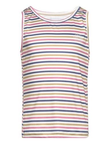 Sport Top - Striped Aop Tops T-shirts Sleeveless Multi/patterned Color...