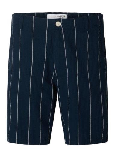 Slhregular-West Shorts Camp Bottoms Shorts Casual Navy Selected Homme