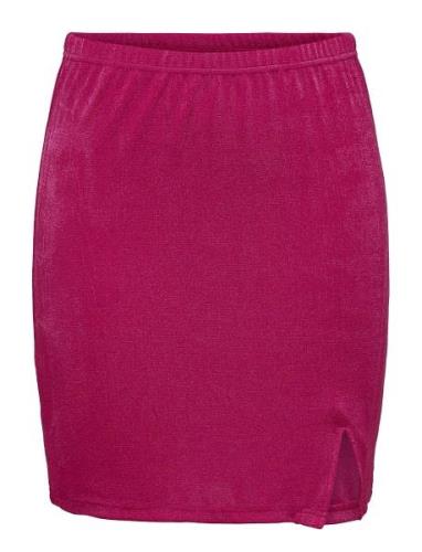 Onlassy Mini Slit Skirt Cs Jrs Kort Kjol Pink ONLY