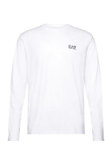 T-Shirt Tops T-shirts Long-sleeved White EA7
