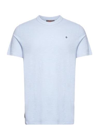 Watson Slub Tee Designers T-shirts Short-sleeved Blue Morris